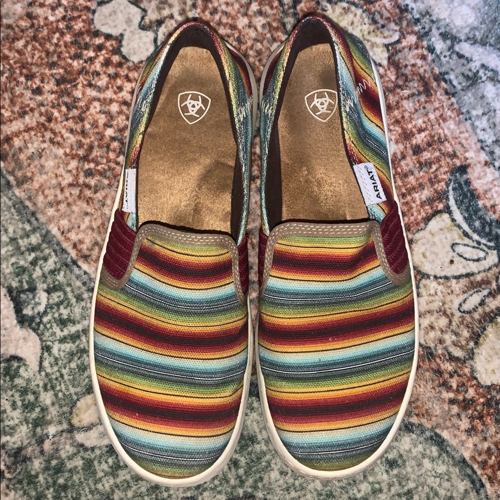 Ariat Striped Loafers Women’s Size 8 - Picture 2 of 5